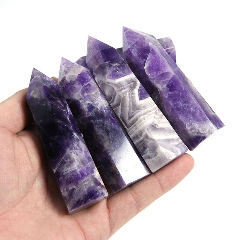 Quartz Crystal Amethyst Meditation Wand