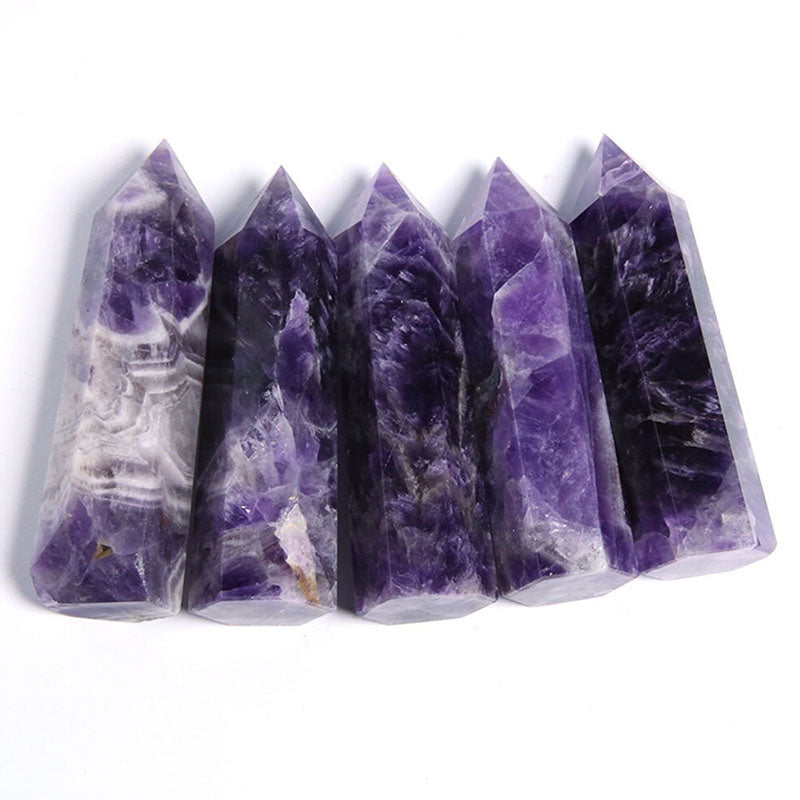 Quartz Crystal Amethyst Meditation Wand