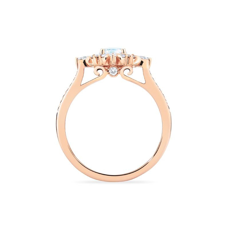[Astrid] Art Deco Petite Ring in Moonstone