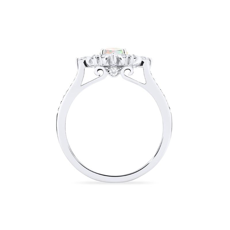 [Astrid] Art Deco Petite Ring in Opal