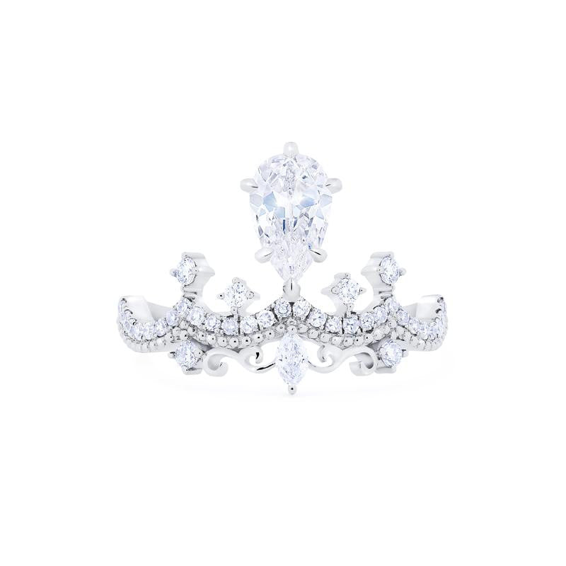 [Antoinette] Vintage Chandelier Engagement Ring in Diamond / Moissanite