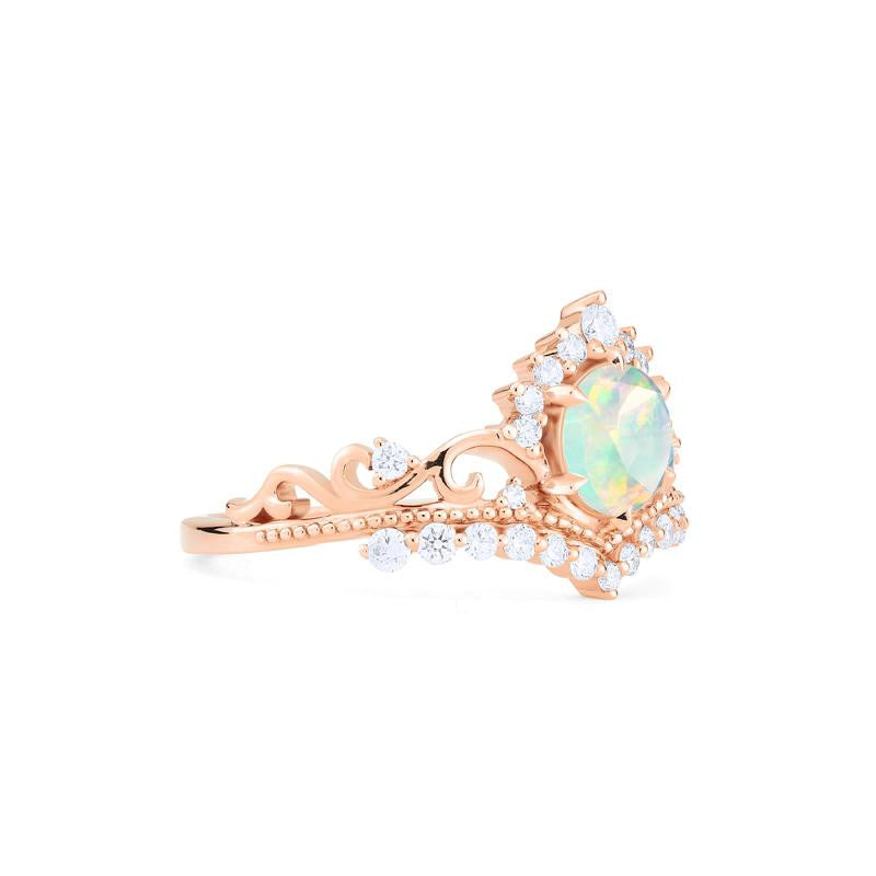 [Theia] Heirloom Crown Ring in Opal