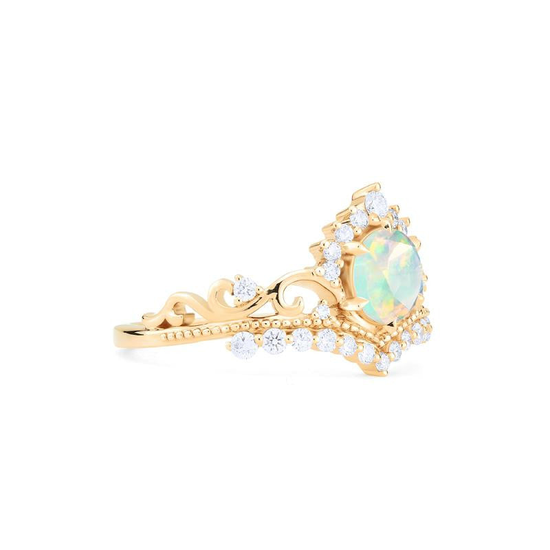[Theia] Heirloom Crown Ring in Opal