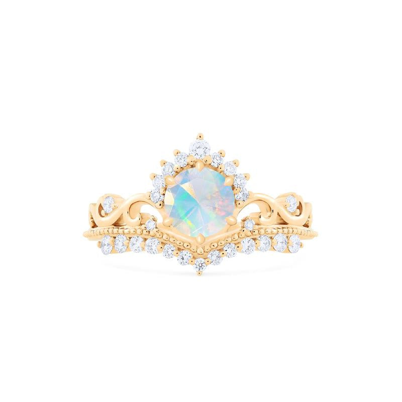 [Theia] Heirloom Crown Ring in Opal