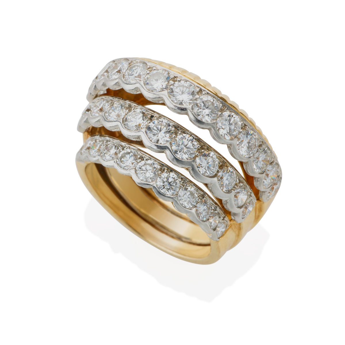 Cartier Paris Mid-Century Gold and Diamond Ring