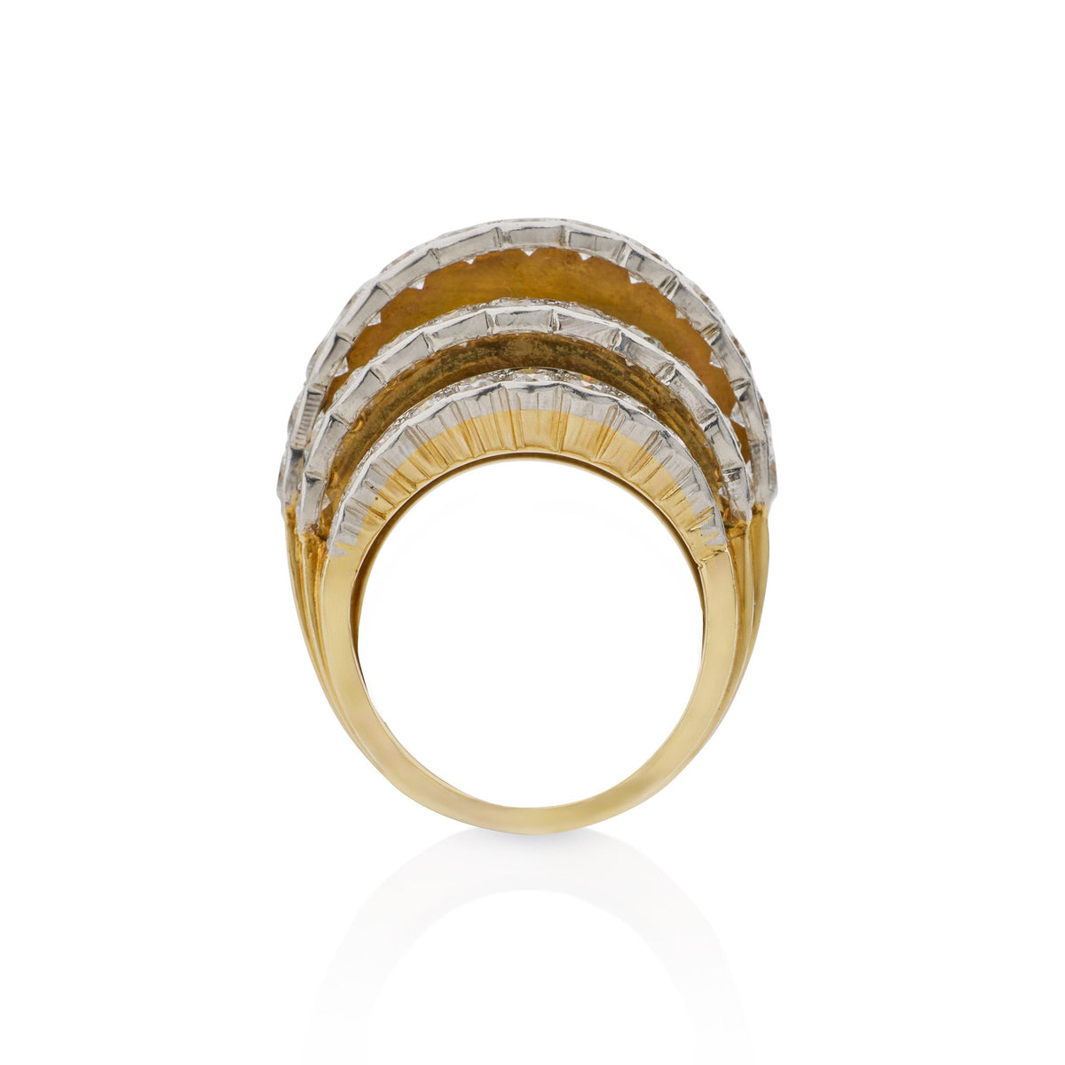 Cartier Paris Mid-Century Gold and Diamond Ring