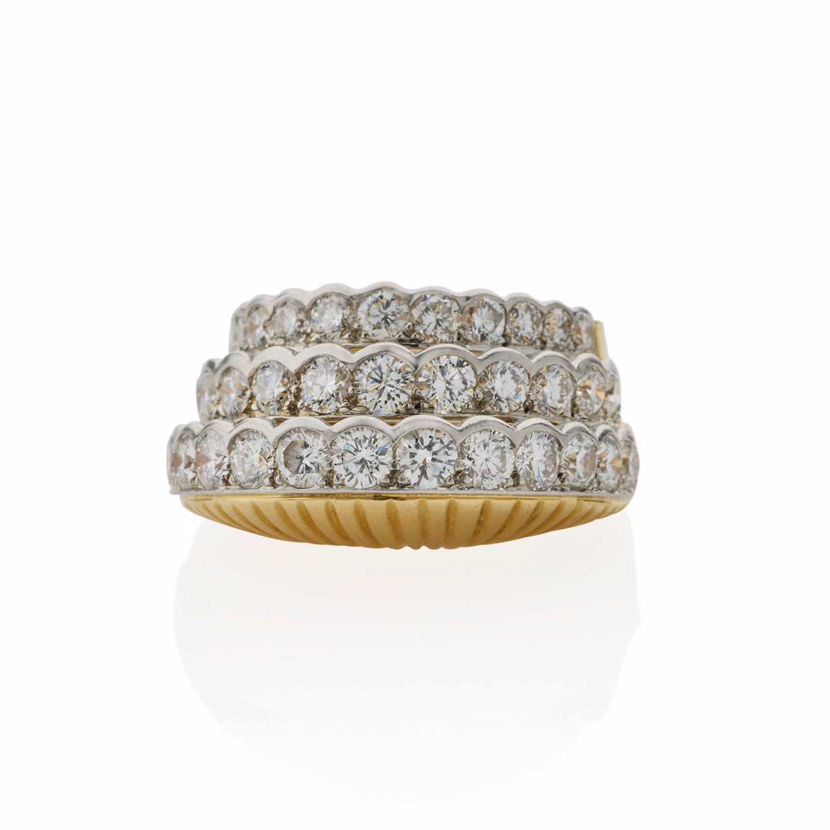 Cartier Paris Mid-Century Gold and Diamond Ring