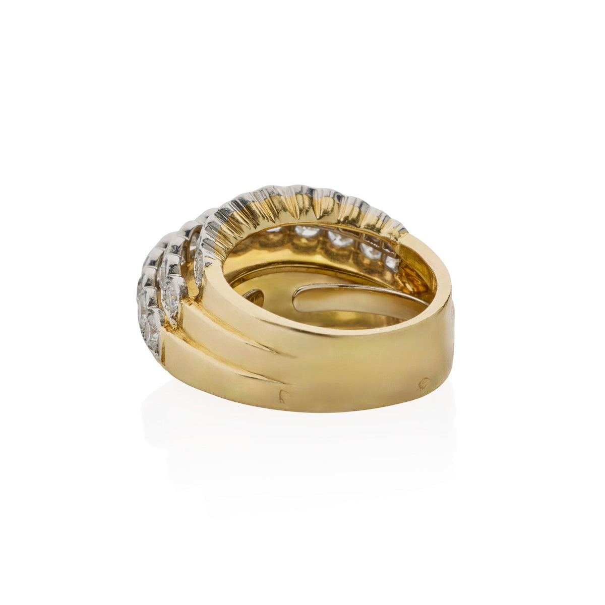 Cartier Paris Mid-Century Gold and Diamond Ring