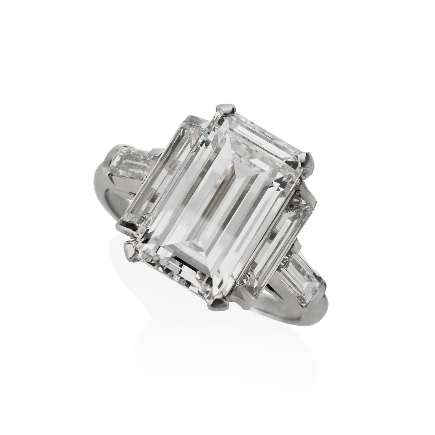 Emerald-cut Diamond Solitaire Ring