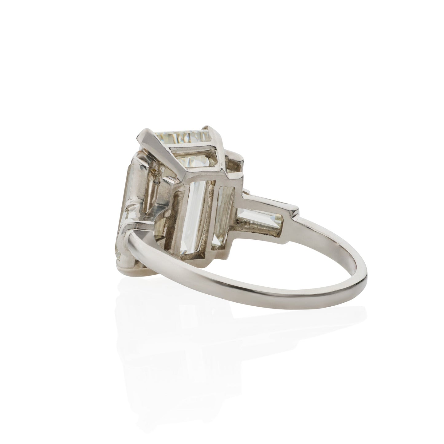Emerald-cut Diamond Solitaire Ring