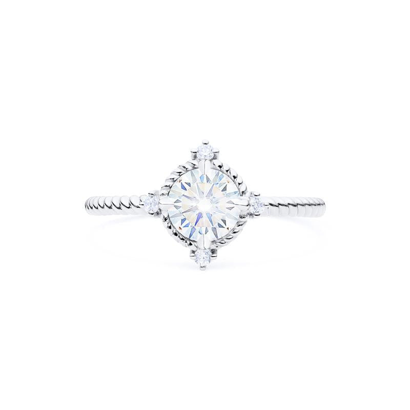 [Stella] Aura of Galaxy Engagement Ring in Diamond / Moissanite