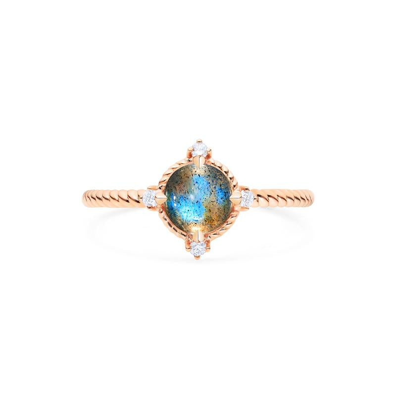 [Stella] Aura of Galaxy Engagement Ring in Labradorite