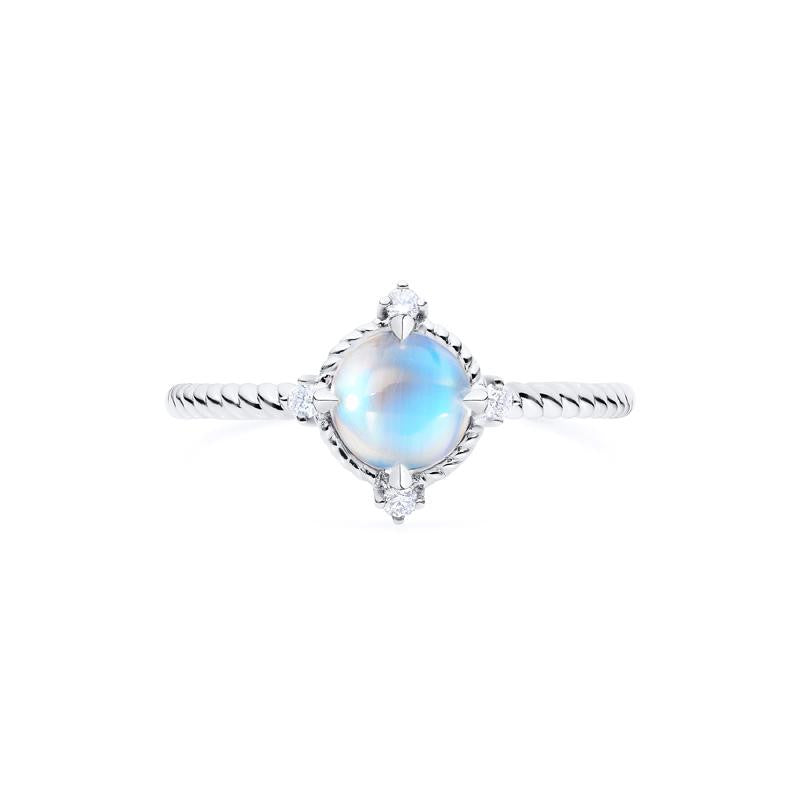 [Stella] Aura of Galaxy Engagement Ring in Moonstone
