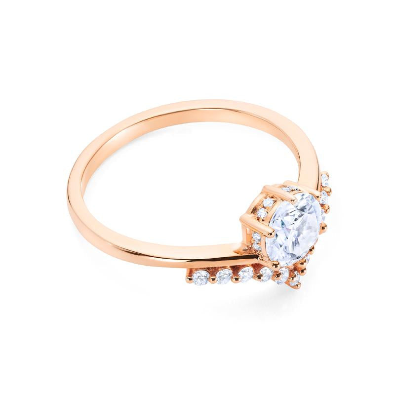 [Diane] Moonwake Engagement Ring in Diamond / Moissanite