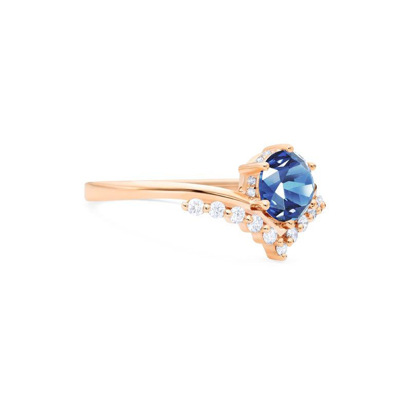 [Diane] Moonwake Engagement Ring in Blue Sapphire