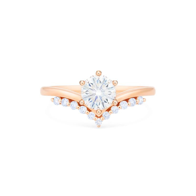 [Diane] Moonwake Engagement Ring in Diamond / Moissanite