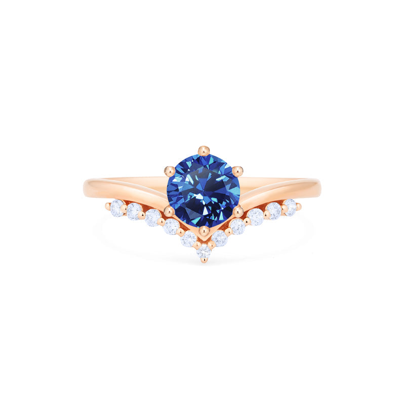 [Diane] Moonwake Engagement Ring in Blue Sapphire