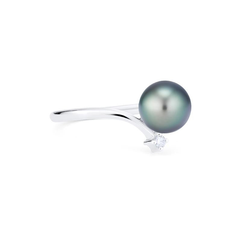 [Aisha] Moonrise Ring in Tahitian Pearl