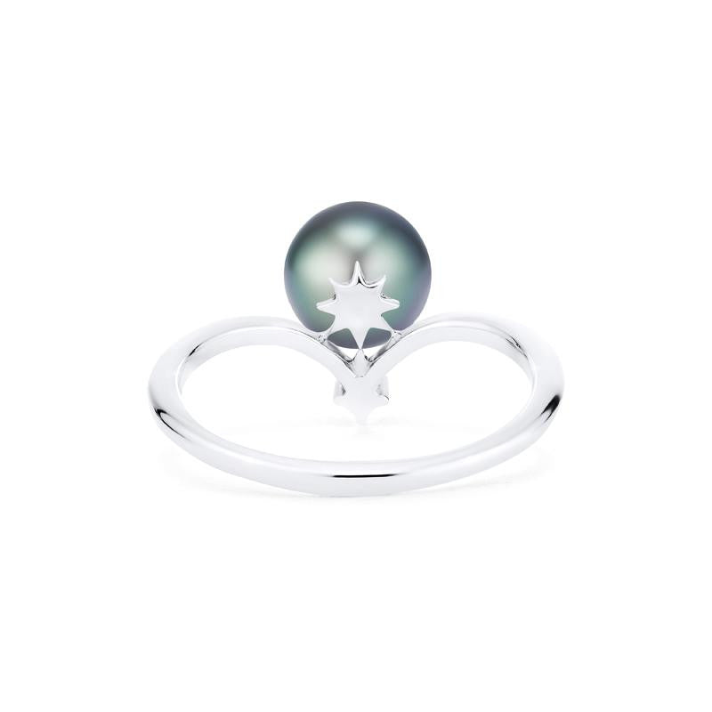 [Aisha] Moonrise Ring in Tahitian Pearl