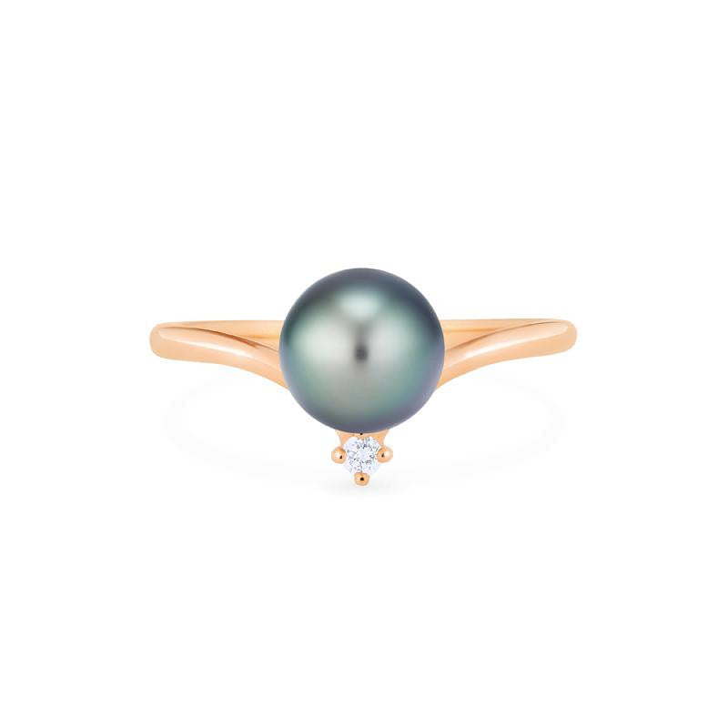 [Aisha] Moonrise Ring in Tahitian Pearl
