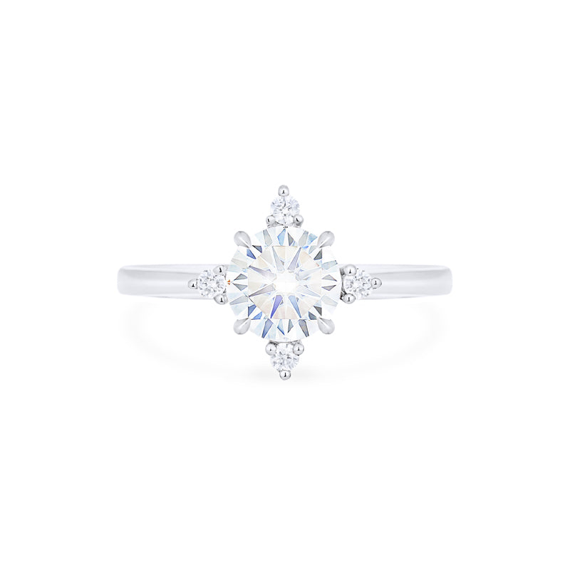 [Polaris] North Star Engagement Ring in Diamond / Moissanite