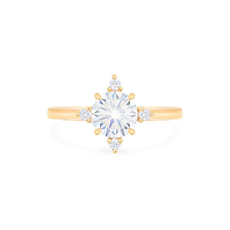 [Polaris] North Star Engagement Ring in Diamond / Moissanite