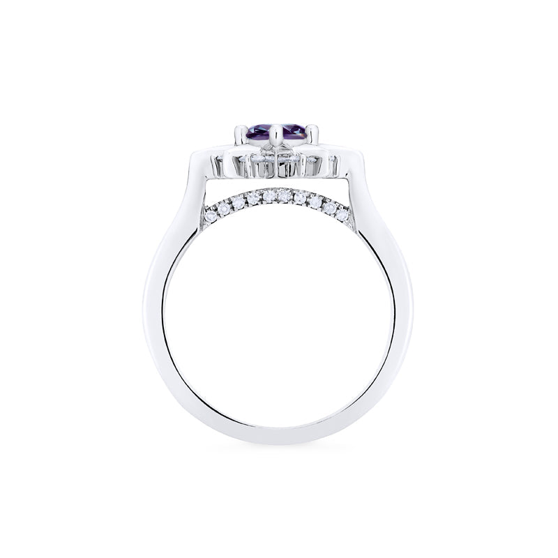[Astra] Starlight Engagement Ring in Lab Alexandrite