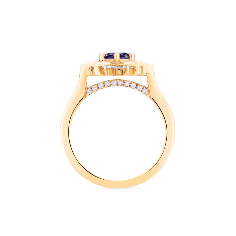 [Astra] Starlight Engagement Ring in Lab Alexandrite