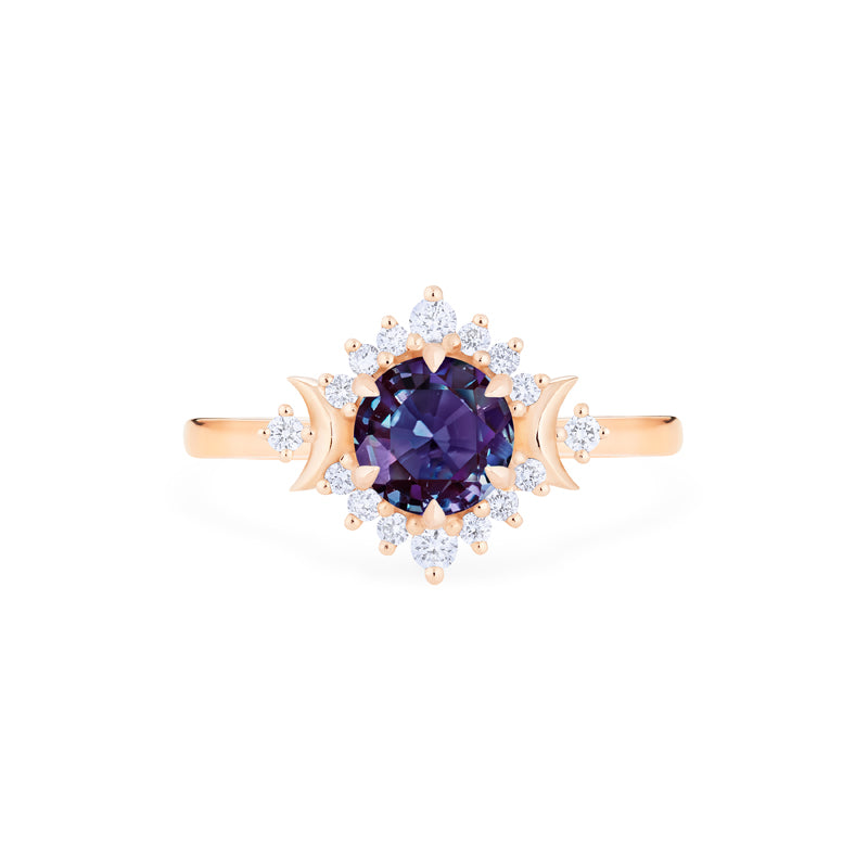 [Selene] Moon Goddess Ring in Lab Alexandrite