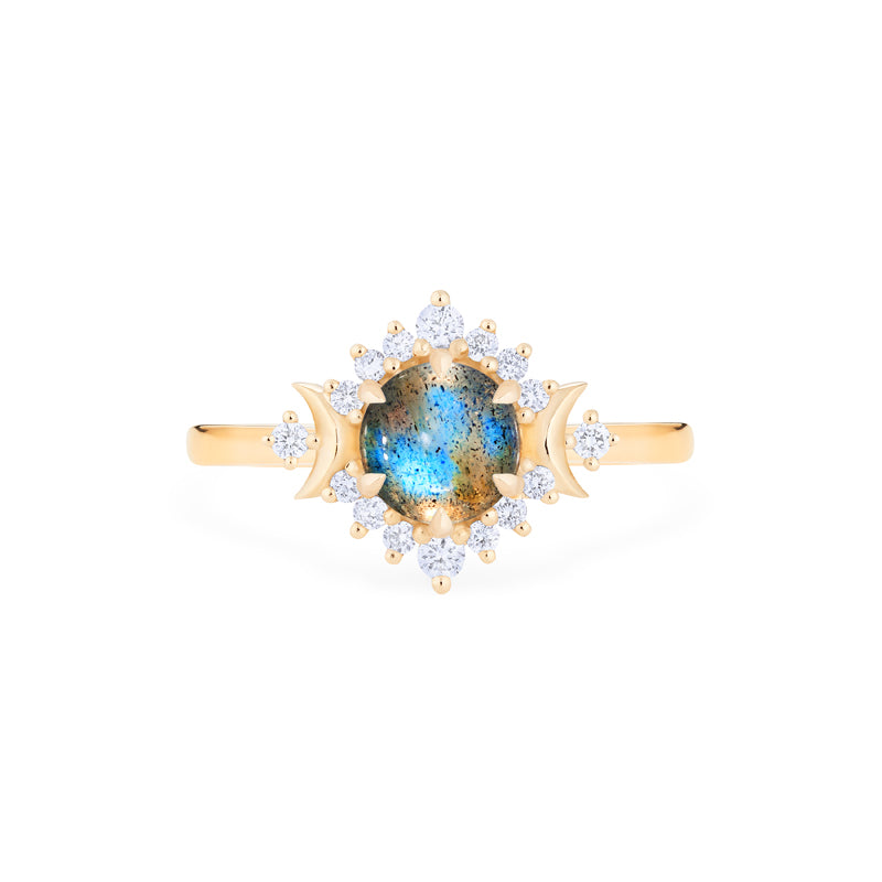 [Selene] Moon Goddess Ring in Labradorite
