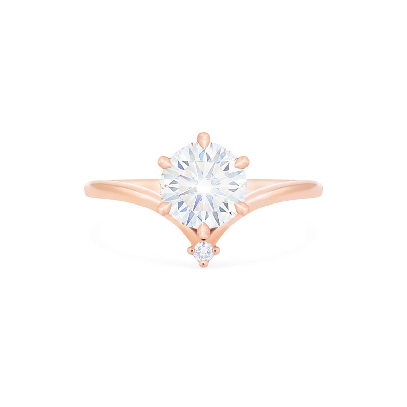 [Aisha] Moonrise Engagement Ring in Diamond / Moissanite