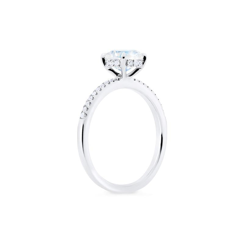 [Celia] Modern Classic Solitaire Ring in Moonstone