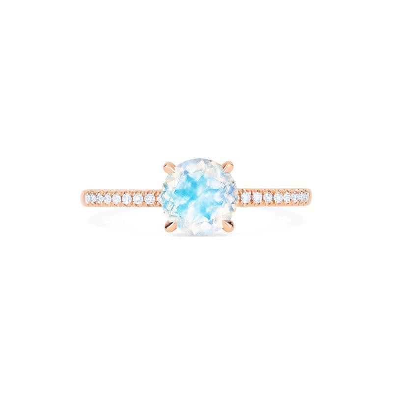 [Celia] Modern Classic Solitaire Ring in Moonstone