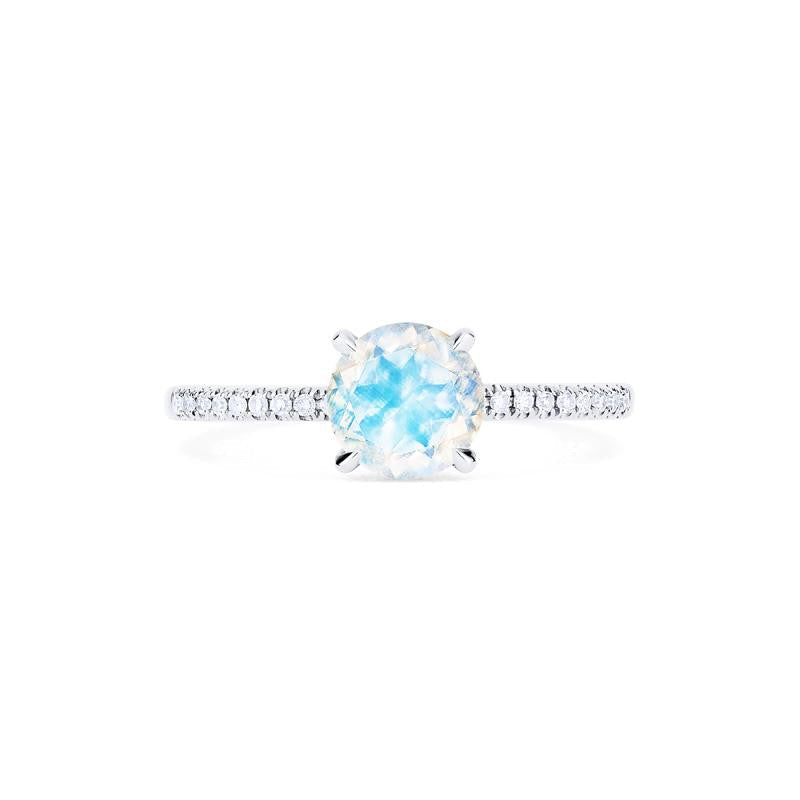 [Celia] Modern Classic Solitaire Ring in Moonstone