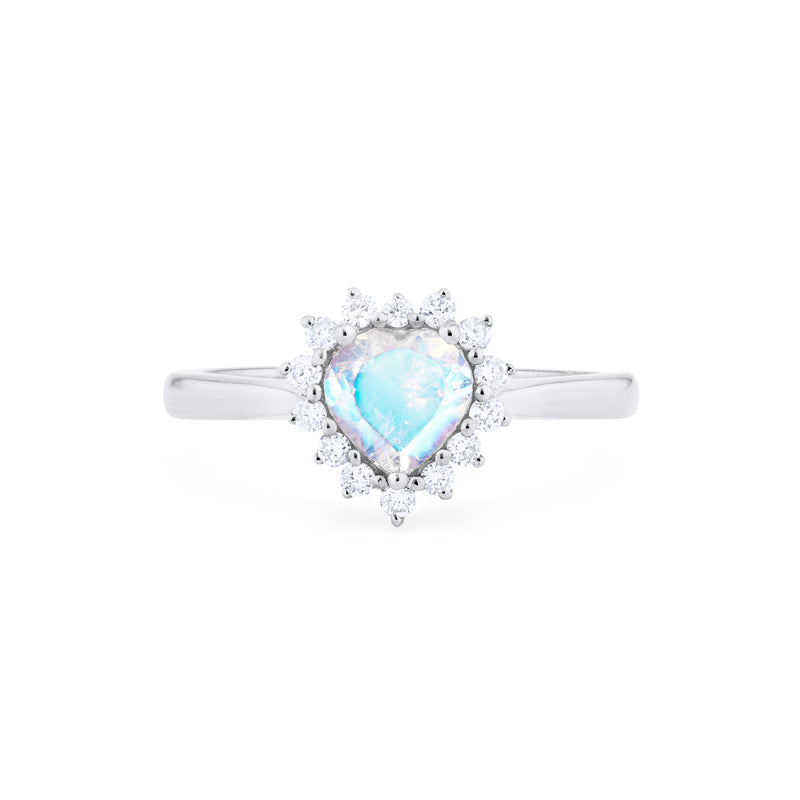 [Cordelia] Heart of the Sea Ring in Moonstone