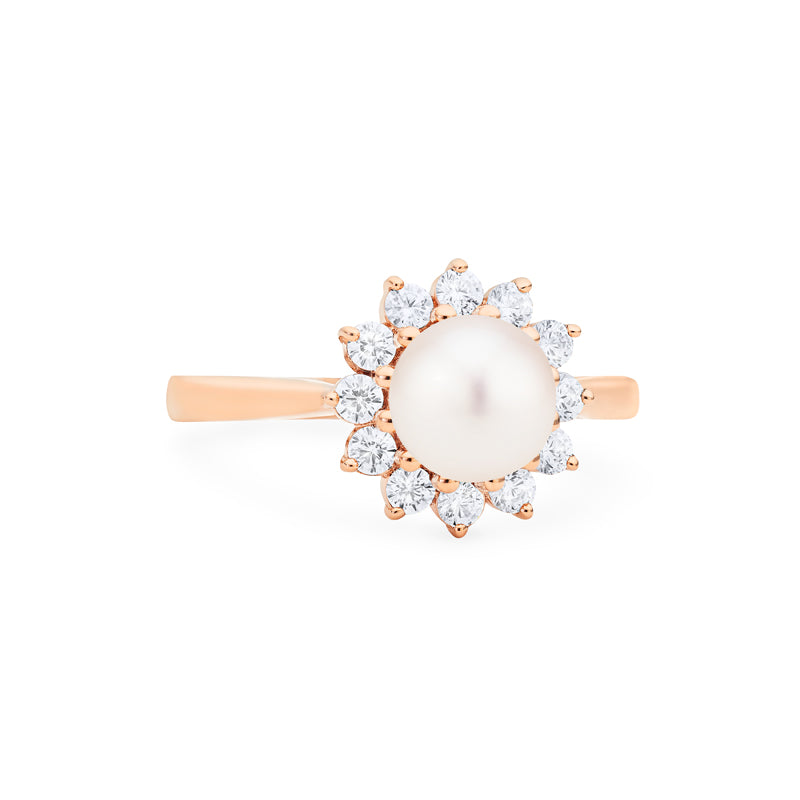 [Rosalie] Ready-to-Ship Vintage Bloom Ring in Akoya Pearl