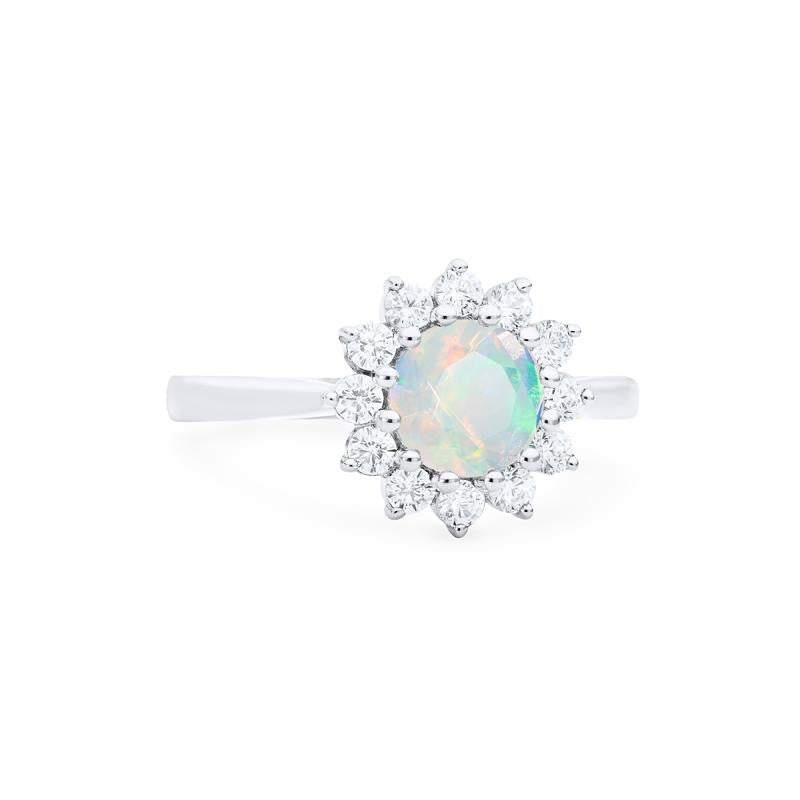 [Rosalie] Vintage Bloom Ring in Opal