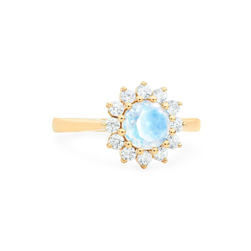 [Rosalie] Vintage Bloom Ring in Moonstone
