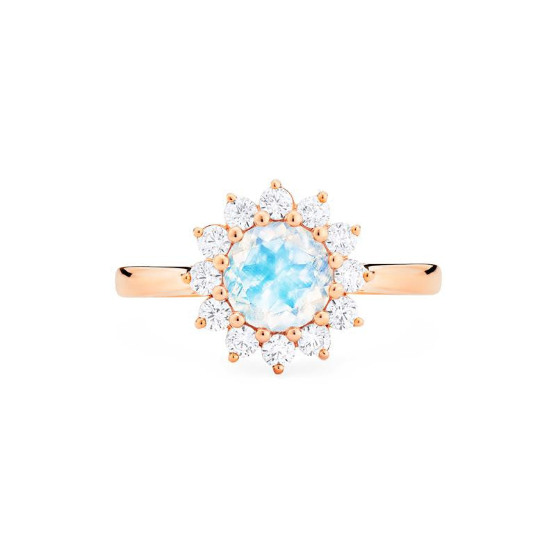 [Rosalie] Vintage Bloom Ring in Moonstone