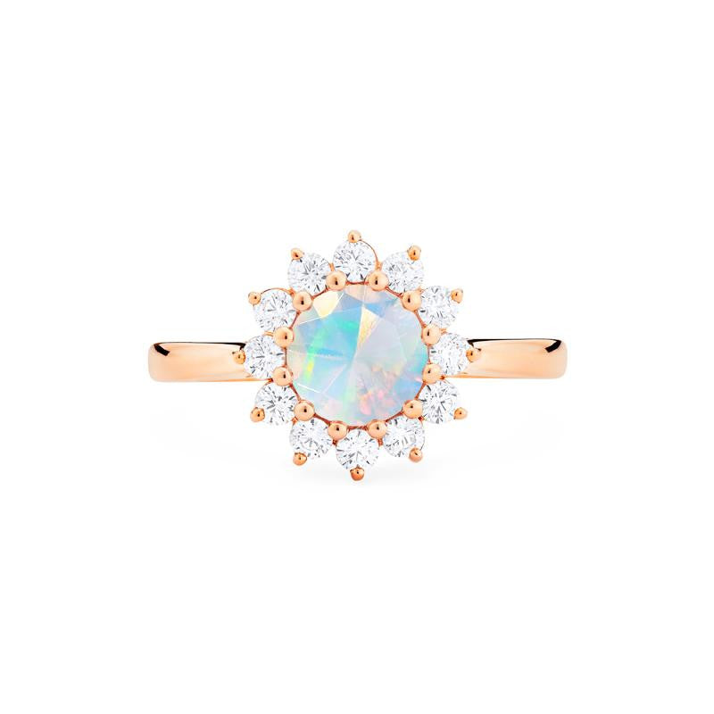 [Rosalie] Vintage Bloom Ring in Opal