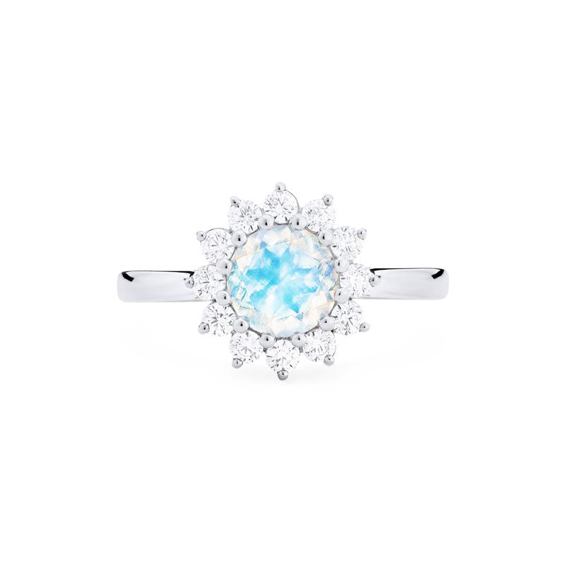 [Rosalie] Vintage Bloom Ring in Moonstone
