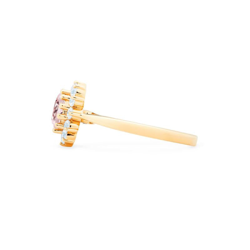[Rosalie] Vintage Bloom Ring in Morganite