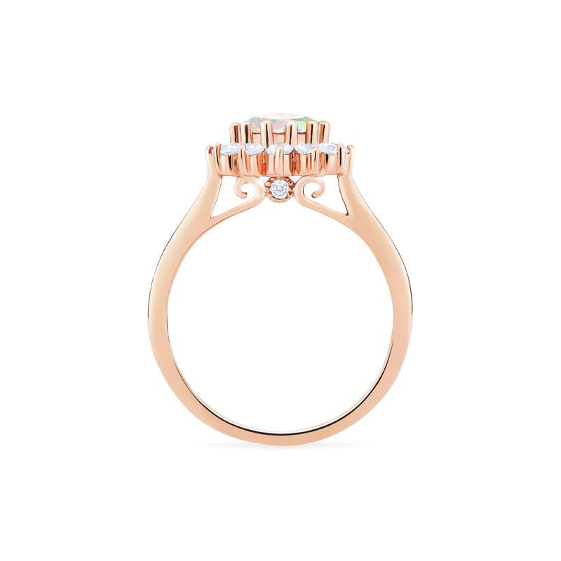 [Rosalie] Vintage Bloom Ring in Opal