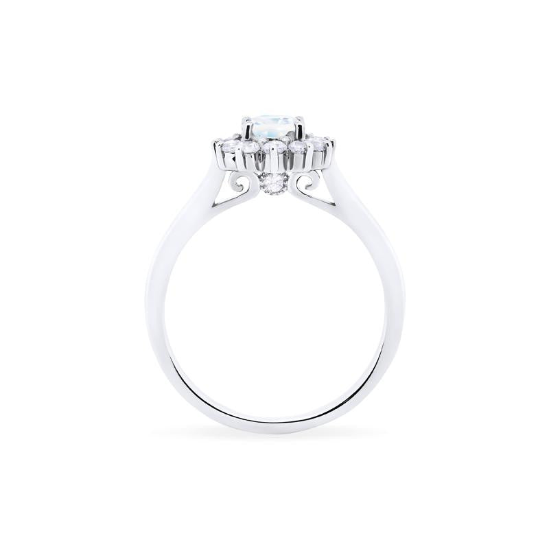 [Julianne] Vintage Bloom Oval Cut Ring in Moonstone