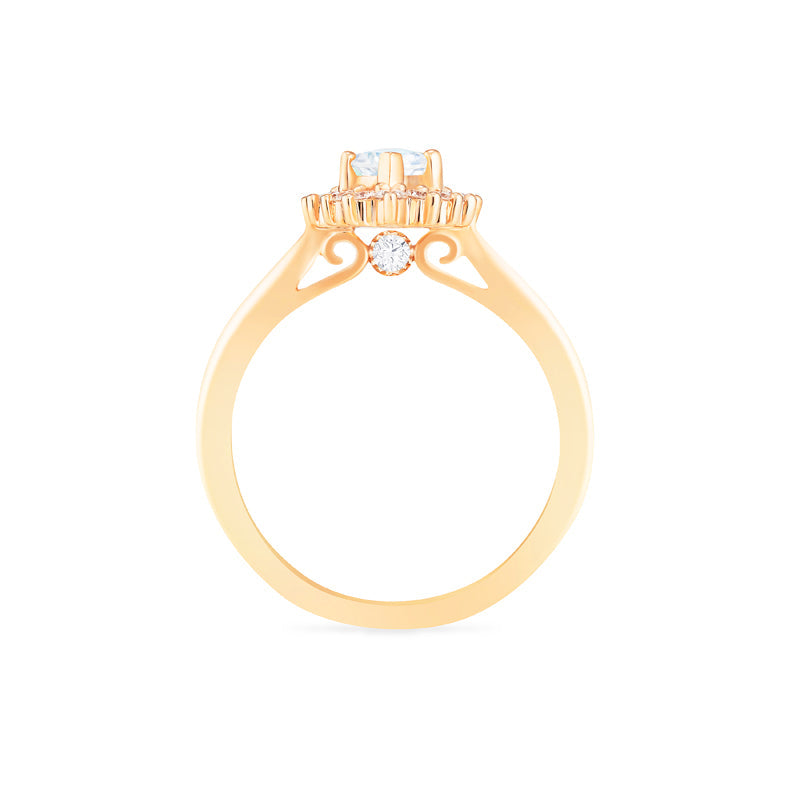 [Helena] Vintage Bloom Marquise Cut Ring in Moonstone