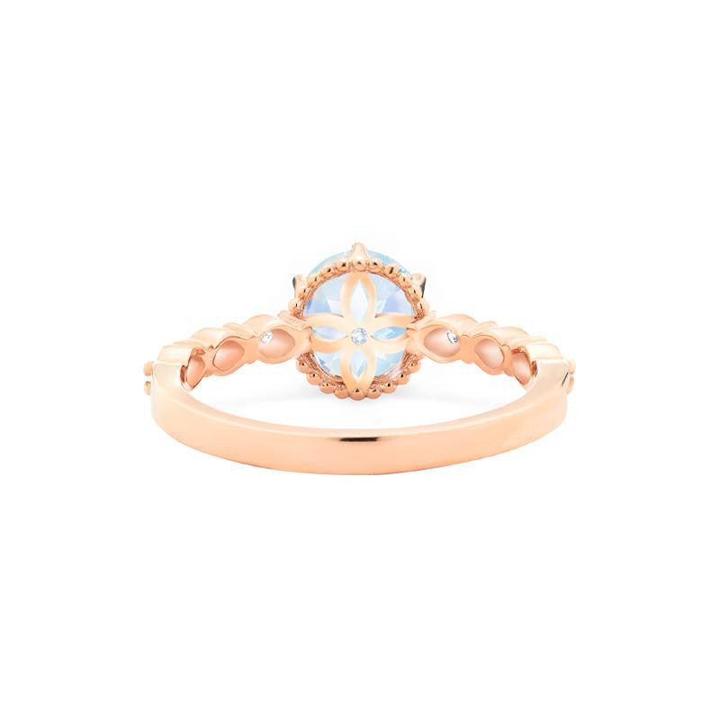 [Evelyn] Vintage Classic Crown Engagement Ring in Moonstone