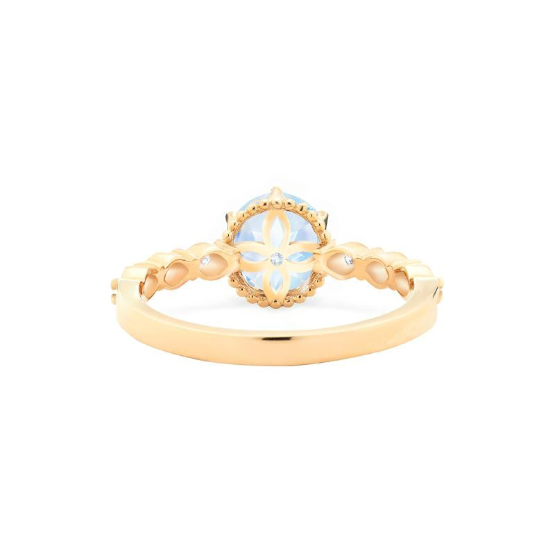 [Evelyn] Vintage Classic Crown Engagement Ring in Moonstone