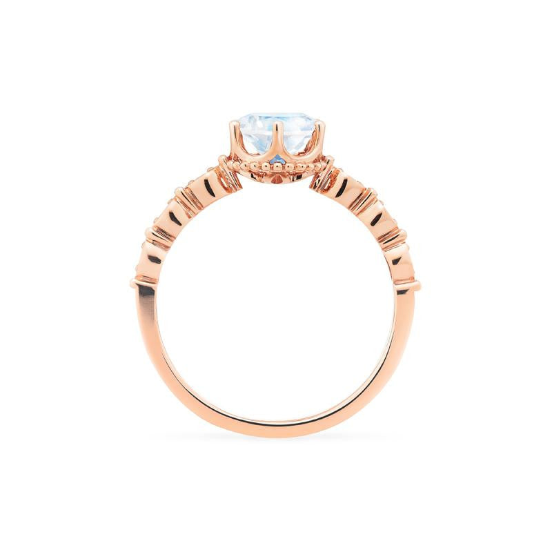 [Evelyn] Vintage Classic Crown Engagement Ring in Moonstone