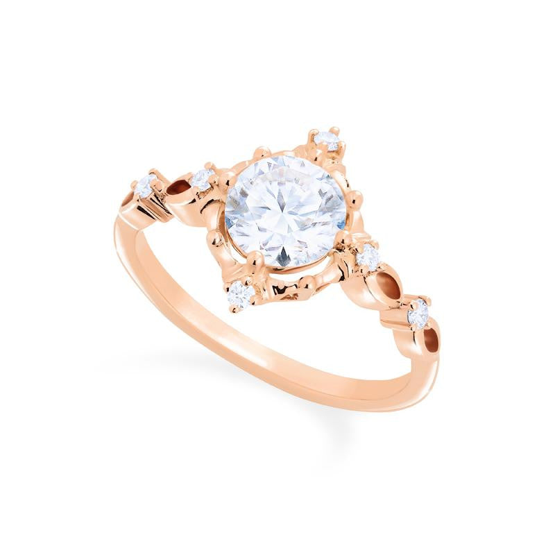 [Annalise] Victorian Heirloom Engagement Ring in Diamond / Moissanite