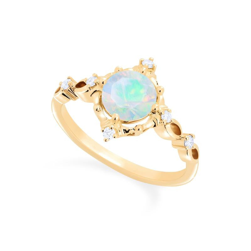 [Annalise] Victorian Heirloom Engagement Ring in Opal